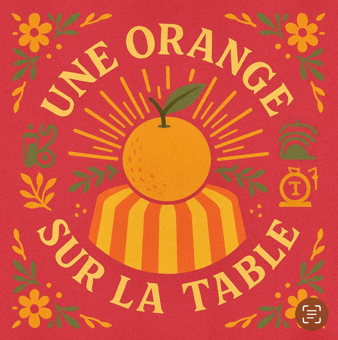 Une Orange Sur La Table